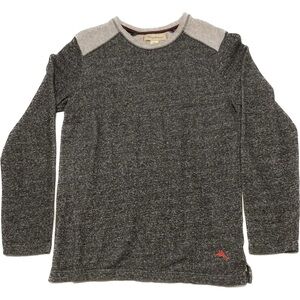Tommy Bahama Pullover Sweatshirt Men's Medium Gray Heather Long Sleeve Crew Neck